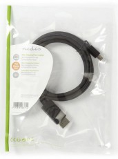 Nedis CCGP37400BK20 mini displayport - displayport kábel - 2 méter Tv kiegészítők - Kábel / csatlakozó - Mini DisplayPort kábel - 366192