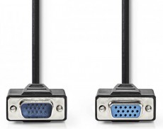 Nedis CCGP59100BK20 VGA kábel Iroda és számítástechnika - Számítógép tartozék - Vga monitor kábel - 366287