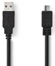 Nedis CCGT60500BK10 USB kábel Iroda és számítástechnika - Számítógép tartozék - USB kábel - 366443