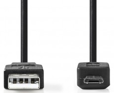 Nedis CCGT60500BK10 USB kábel Iroda és számítástechnika - Számítógép tartozék - USB kábel - 366443