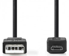 Nedis CCGT60500BK20 USB kábel Iroda és számítástechnika - Számítógép tartozék - USB kábel - 366379