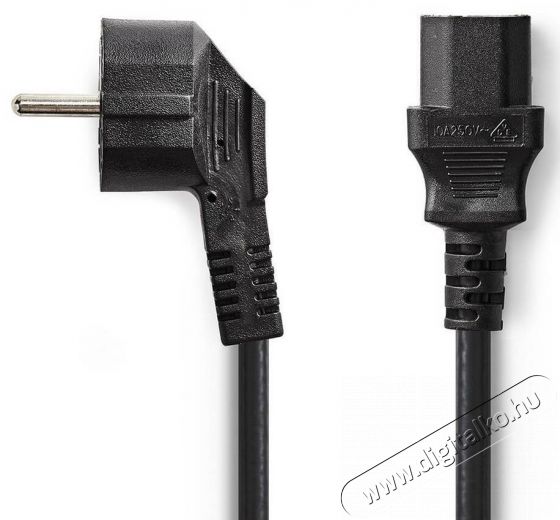 Nedis CEGP10000BK20 tápkábel - 2 méter Iroda és számítástechnika - Számítógép tartozék - Táp kábel - 366295