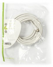 Nedis CSGP40000WT50 koaxiális kábel 90 dB - 5 méter Tv kiegészítők - Kábel / csatlakozó - Koax antenna kábel - 366180
