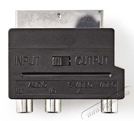 Nedis CVGP31902BK kapcsolható SCART adapter Tv kiegészítők - Kábel / csatlakozó - Csatlakozó / elosztó / átalakító - 366452
