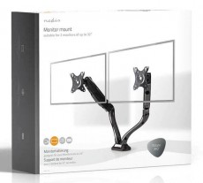 Nedis MMNTDO100BK két karos asztali monitor tartó - fekete Tv kiegészítők - Fali tartó / konzol - Asztali tartó - 366339
