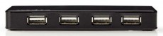 Nedis UHUBU2430BK USB elosztó Iroda és számítástechnika - Notebook kiegészítő - USB hub / elosztó - 366310