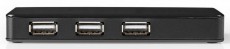 Nedis UHUBU2730BK USB elosztó Iroda és számítástechnika - Notebook kiegészítő - USB hub / elosztó - 366264