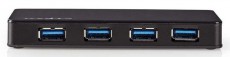Nedis UHUBU3420BK USB elosztó Iroda és számítástechnika - Notebook kiegészítő - USB hub / elosztó - 366265