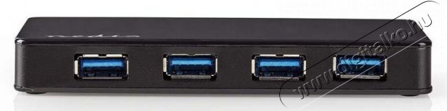 Nedis UHUBU3420BK USB elosztó Iroda és számítástechnika - Notebook kiegészítő - USB hub / elosztó - 366265