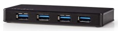 Nedis UHUBU3420BK USB elosztó Iroda és számítástechnika - Notebook kiegészítő - USB hub / elosztó - 366265
