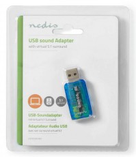 Nedis USCR10051BU USB hangkártya Iroda és számítástechnika - Számítógép tartozék - Hangkártya - 366308