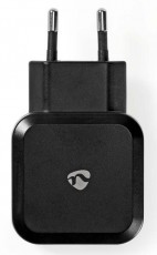 Nedis WCHAU484ABK hálózati töltő 2 USB porttal - fekete Mobil / Kommunikáció / Smart - Mobiltelefon kiegészítő / tok - Hálózati-, autós töltő - 366363