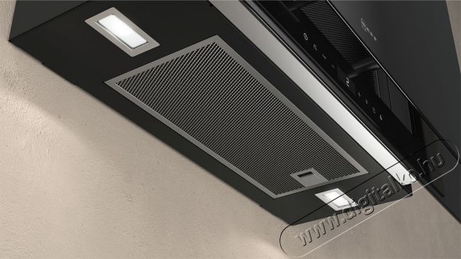NEFF D95FHP1S0 Falra szerelhető páraelszívó, 90 cm, Tiszta üveg fekete nyomással Konyhai termékek - Páraelszívó - Kürtős - 347252