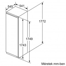 NEFF KI1812FF0 hűtőszekrény Konyhai termékek - Hűtő, fagyasztó (szabadonálló) - Fagyasztó nélküli hűtő - 362904