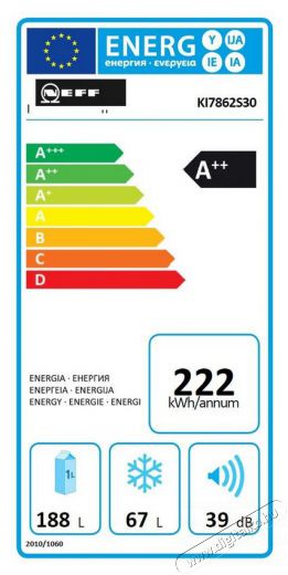 NEFF KI7862S30 No Frost beépíthető alulfagyasztós hűtőszekrény Konyhai termékek - Hűtő, fagyasztó (beépíthető) - Alulfagyasztós kombinált hűtő - 327021