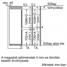 NEFF KI7863FF0 beépíthető alulfagyasztós hűtőszekrény Konyhai termékek - Hűtő, fagyasztó (beépíthető) - Alulfagyasztós kombinált hűtő - 362906