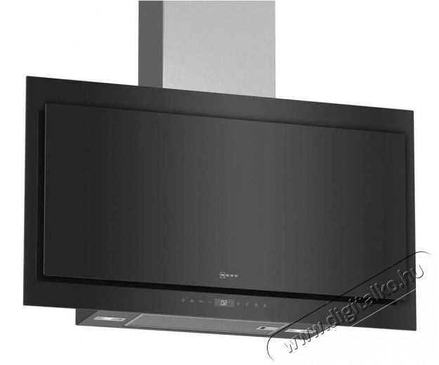 NEFF D95FHP1S0 Falra szerelhető páraelszívó, 90 cm, Tiszta üveg fekete nyomással Konyhai termékek - Páraelszívó - Kürtős - 347252