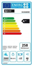 NEFF S413G60S0E beépíthető mosogatógép Konyhai termékek - Mosogatógép - Normál (60cm) beépíthető mosogatógép - 327030