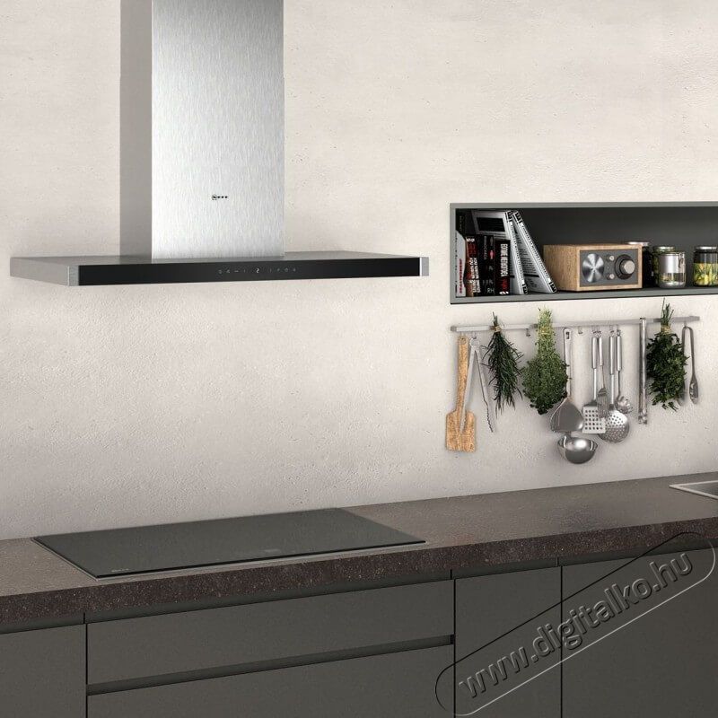 NEFF D95BMP5N0 Falra szerelhető páraelszívó, 90 cm, nemesacél Konyhai termékek - Páraelszívó - Kürtős - 347251