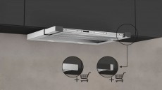 NEFF D46ML54X1, Teleszkópos páraelszívó Konyhai termékek - Páraelszívó - Beépíthető / kihúzható - 370360