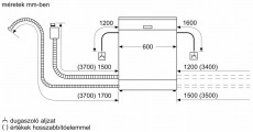 NEFF S145ECS11E beépíthető mosogatógép Konyhai termékek - Mosogatógép - Normál (60cm) beépíthető mosogatógép - 364529