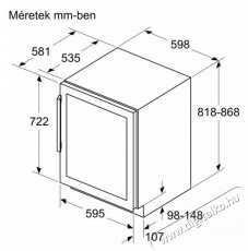 NEFF KU9213HG0 beépíthető borhűtő Konyhai termékek - Hűtő, fagyasztó (beépíthető) - Borhűtő - 377979