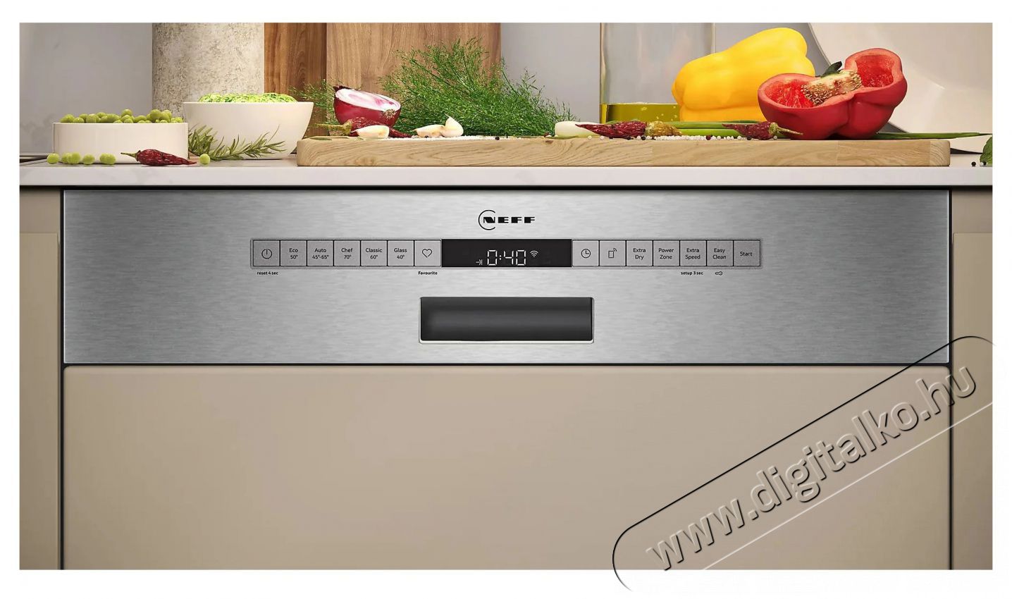 NEFF S145EVS04E N50 Konyhai term&eacute;kek - Mosogat&oacute;g&eacute;p - Norm&aacute;l (60cm) be&eacute;p&iacute;thető mosogat&oacute;g&eacute;p - 515702