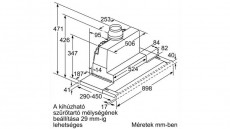 NEFF D49ML54X1 teleszkópos páraelszívó Konyhai termékek - Páraelszívó - Hagyományos - 370361