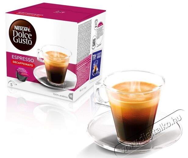 Nescafe Espresso Decaff Dolce Gusto kávékapszula Konyhai termékek - Kávéfőző / kávéörlő / kiegészítő - Kávé kapszula / pod / szemes / őrölt kávé - 301066