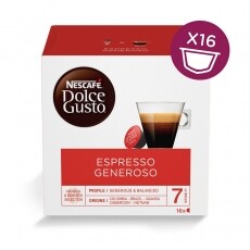 Nescafe Dolce Gusto Generoso kávékapszula 16db Konyhai termékek - Kávéfőző / kávéörlő / kiegészítő - Kávé kapszula / pod / szemes / őrölt kávé - 355135