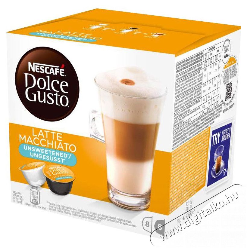 Nescafe Latte Macchiato cukormentes Dolce Gusto kávékapszula Konyhai termékek - Kávéfőző / kávéörlő / kiegészítő - Kávé kapszula / pod / szemes / őrölt kávé - 301056