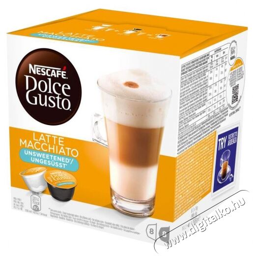 Nescafe Latte Macchiato cukormentes Dolce Gusto kávékapszula Konyhai termékek - Kávéfőző / kávéörlő / kiegészítő - Kávé kapszula / pod / szemes / őrölt kávé - 301056
