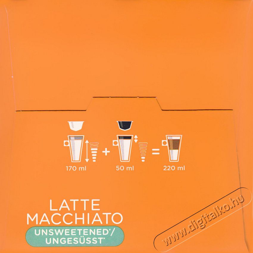 Nescafe Latte Macchiato cukormentes Dolce Gusto kávékapszula Konyhai termékek - Kávéfőző / kávéörlő / kiegészítő - Kávé kapszula / pod / szemes / őrölt kávé - 301056
