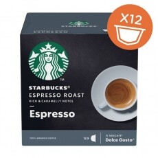 Nescafe Dolce Gusto Starbucks Espresso Dark Roast kávékapszula 12db Konyhai termékek - Kávéfőző / kávéörlő / kiegészítő - Kávé kapszula / pod / szemes / őrölt kávé - 355143