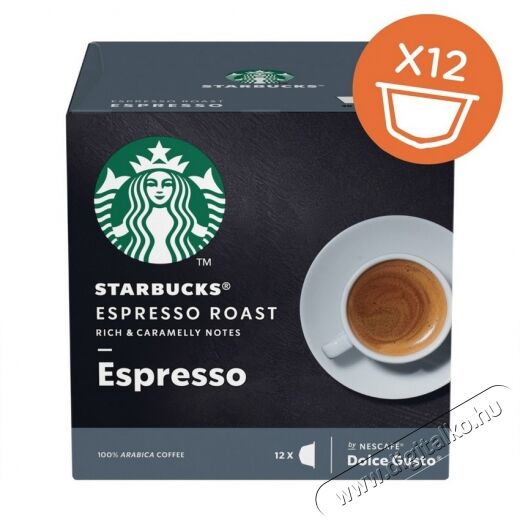 Nescafe Dolce Gusto Starbucks Espresso Dark Roast kávékapszula 12db Konyhai termékek - Kávéfőző / kávéörlő / kiegészítő - Kávé kapszula / pod / szemes / őrölt kávé - 355143
