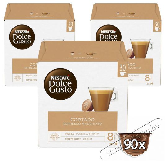 Nescafe Dolce Gusto&reg; Cortado Espresso Macchiato XXL - 90 kapszula Konyhai term&eacute;kek - K&aacute;v&eacute;főző / k&aacute;v&eacute;&ouml;rlő / kieg&eacute;sz&iacute;tő - K&aacute;v&eacute; kapszula / pod / szemes / őr&ouml;lt k&aacute;v&eacute; - 503759