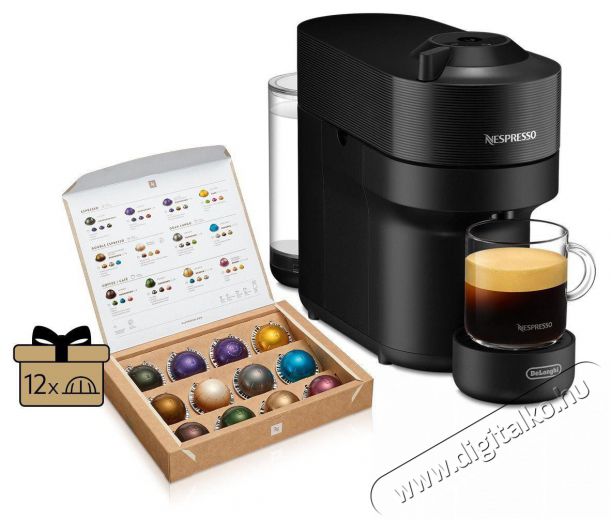 Nespresso De'Longhi Vertuo POP Black ENV90.BAE Konyhai term&eacute;kek - K&aacute;v&eacute;főző / k&aacute;v&eacute;&ouml;rlő / kieg&eacute;sz&iacute;tő - Kapszul&aacute;s / podos k&aacute;v&eacute;főző - 512740