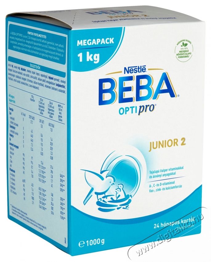 Nestl&eacute; Beba Optipro Junior 2 anyatej-kieg&eacute;sz&iacute;tő t&aacute;pszer, 24h&oacute;+, 1000g Sz&eacute;ps&eacute;g&aacute;pol&aacute;s / Eg&eacute;szs&eacute;g - Baba mama term&eacute;k - Egy&eacute;b baba mama term&eacute;k - 534442