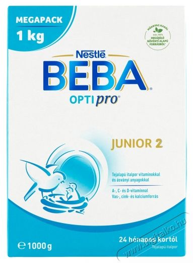 Nestl&eacute; Beba Optipro Junior 2 anyatej-kieg&eacute;sz&iacute;tő t&aacute;pszer, 24h&oacute;+, 1000g Sz&eacute;ps&eacute;g&aacute;pol&aacute;s / Eg&eacute;szs&eacute;g - Baba mama term&eacute;k - Egy&eacute;b baba mama term&eacute;k - 534442