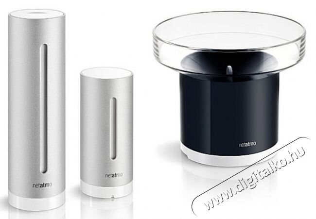 Netatmo SET 2. Időjárás állomás + esőmérő modul Háztartás / Otthon / Kültér - Lakásfelszerelés - Időjárás állomás - 353116