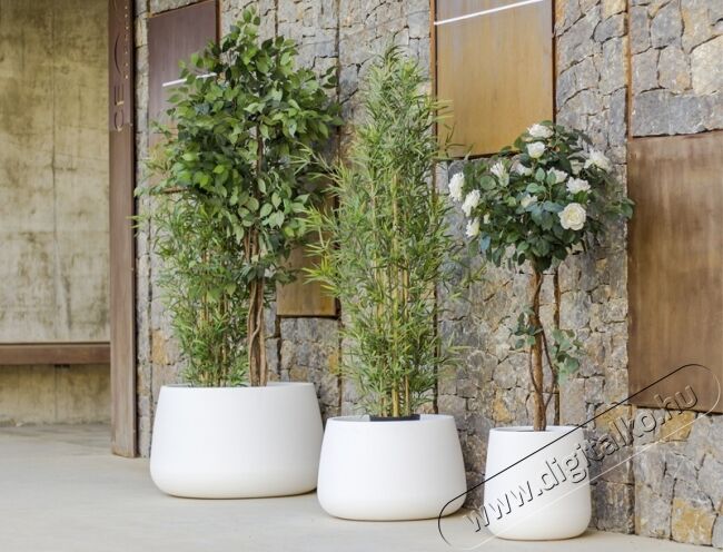NG Camelia 80 46,5x79cm LED kaspó - fehér Háztartás / Otthon / Kültér - Világítás / elektromosság - Hangulat teremtő világítás - 360988