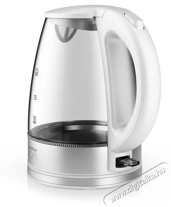 NICEBOY ION Kettle K1 Crystal Glass White Konyhai term&eacute;kek - V&iacute;zforral&oacute; / teafőző - 513121