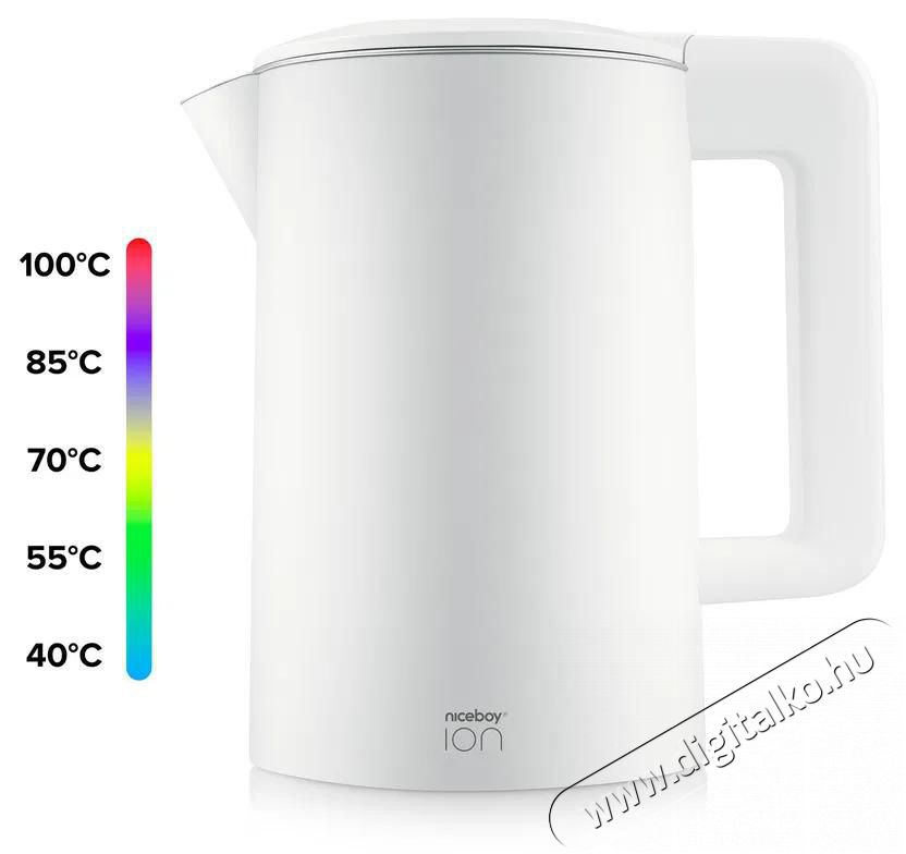 NICEBOY ION ThermoKettle TK5 Polar White Konyhai term&eacute;kek - V&iacute;zforral&oacute; / teafőző - 513123