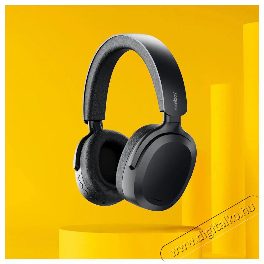 NICEBOY Sora Black Audio-Video / Hifi / Multim&eacute;dia - F&uuml;l &eacute;s Fejhallgat&oacute;k - Fejhallgat&oacute; mikrofonnal / headset - 518924