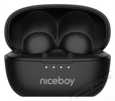 NICEBOY Podsie 4 Black Audio-Video / Hifi / Multimédia - Fül és Fejhallgatók - Fülhallgató mikrofonnal / headset - 518941