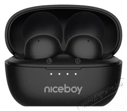 NICEBOY Podsie 4 Black Audio-Video / Hifi / Multimédia - Fül és Fejhallgatók - Fülhallgató mikrofonnal / headset - 518941