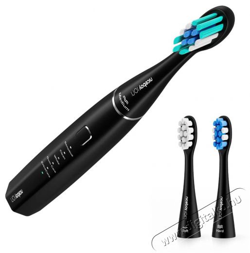 NICEBOY ION Sonic Black Elektromos fogkefe Szépségápolás / Egészség - Száj / fog ápolás - Elektromos fogkefe - 525400