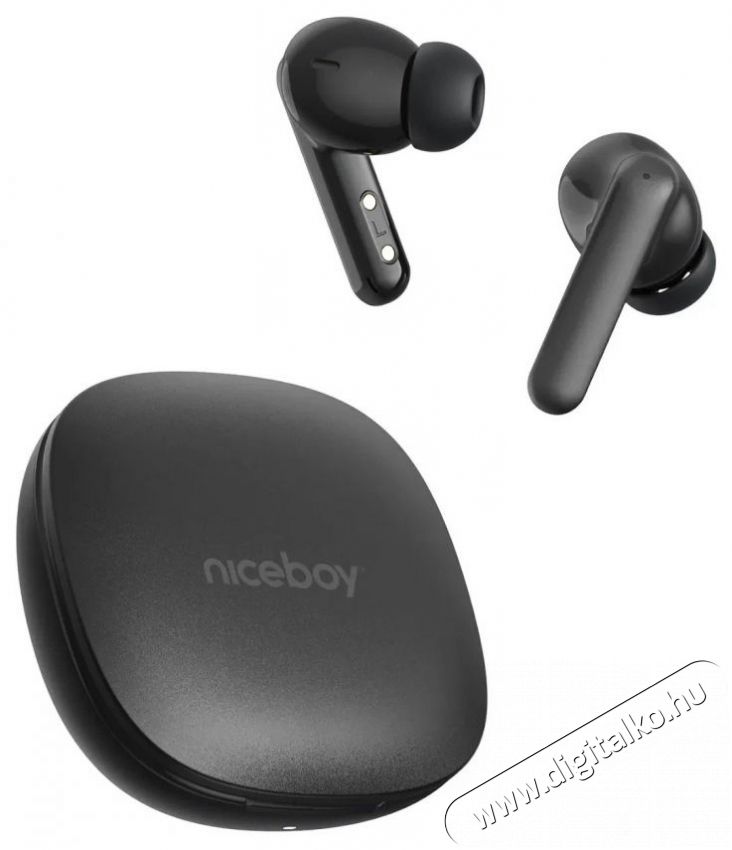 NICEBOY Pins 4 PRO Black Audio-Video / Hifi / Multim&eacute;dia - F&uuml;l &eacute;s Fejhallgat&oacute;k - F&uuml;lhallgat&oacute; mikrofonnal / headset - 525389