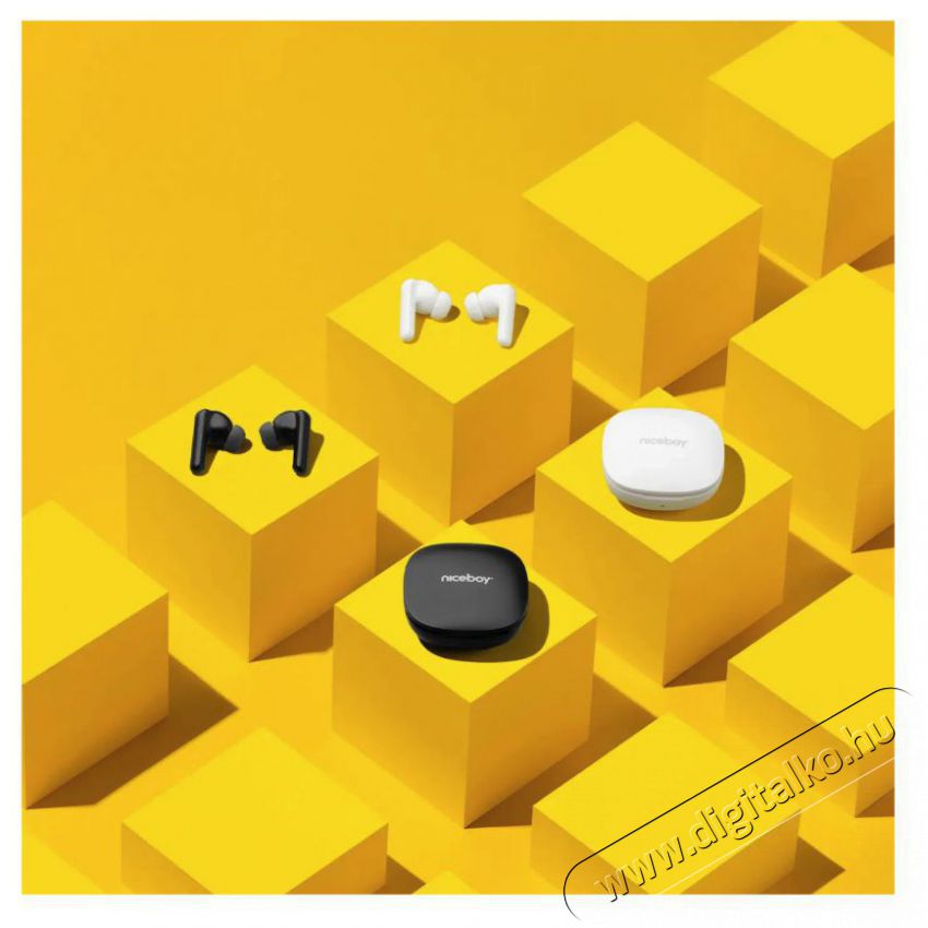 NICEBOY Pins 4 PRO Black Audio-Video / Hifi / Multim&eacute;dia - F&uuml;l &eacute;s Fejhallgat&oacute;k - F&uuml;lhallgat&oacute; mikrofonnal / headset - 525389