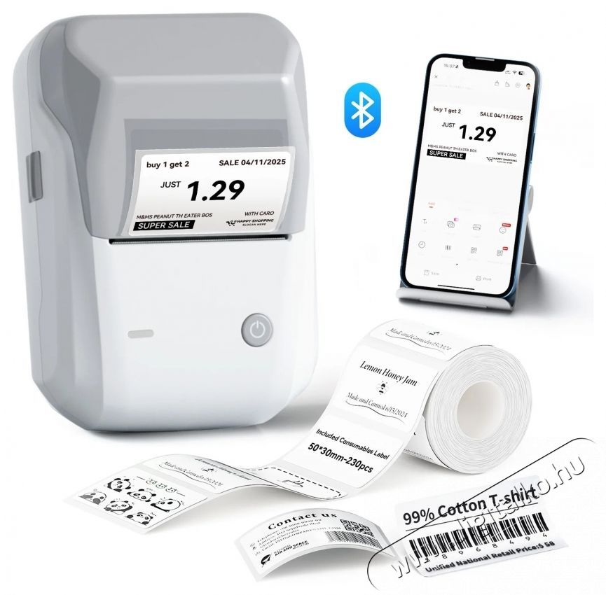 Niimbot B1 sz&uuml;rke + tekercs c&iacute;mke C&iacute;mkenyomtat&oacute; (1AC12201601) Iroda &eacute;s sz&aacute;m&iacute;t&aacute;stechnika - C&iacute;mkenyomtat&oacute; - C&iacute;mkenyomtat&oacute; - 540685